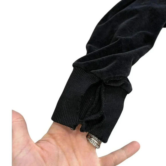 Christian Dior Monsieur Black Vintage Velvet Full Zip Sweater L - Picture 6 of 7